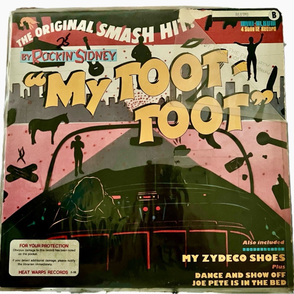 ZYDECO 12 inch EP Classic MY TOOT TOOT Rockin' Sidney 1985 Epic